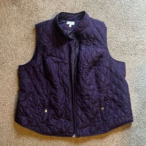 Women’s plus size purple vest